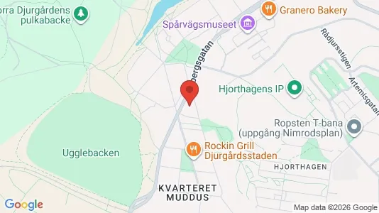 Lägenheter att hyra i Gärdet/Djurgården - kort over placeringen