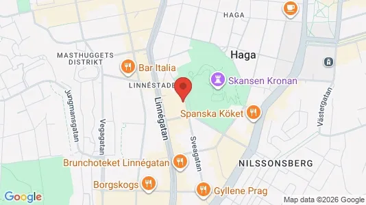 Lägenheter att hyra i Göteborg Centrum - kort over placeringen