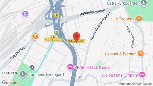Lägenheter att hyra i Örgryte-Härlanda - kort over placeringen
