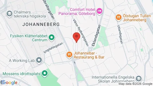 Lägenheter att hyra i Johanneberg - kort over placeringen