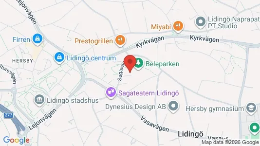 Lägenheter att hyra i Lidingö - kort over placeringen
