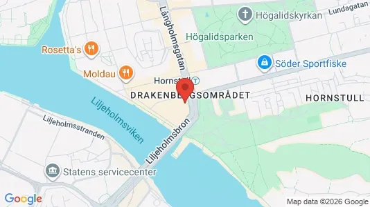 Lägenheter att hyra i Södermalm - kort over placeringen