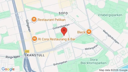 Lägenheter att hyra i Södermalm - kort over placeringen
