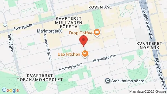 Lägenheter att hyra i Södermalm - kort over placeringen