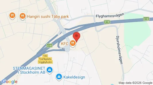 Lägenheter att hyra i Täby - kort over placeringen