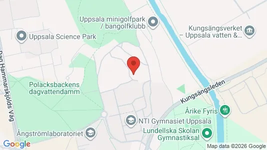 Lägenheter att hyra i Uppsala - kort over placeringen
