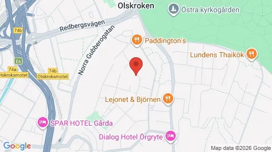Lägenheter att hyra i Örgryte-Härlanda - kort over placeringen