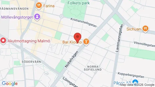 Lägenheter att hyra i Malmö Centrum - kort over placeringen