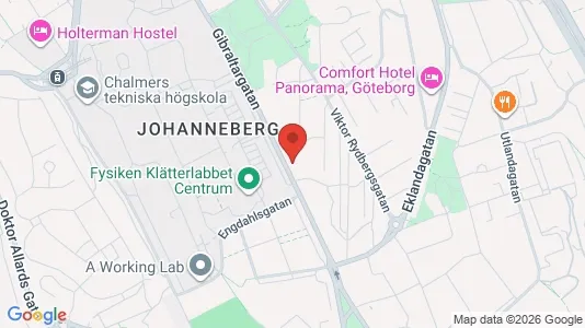 Lägenheter att hyra i Johanneberg - kort over placeringen