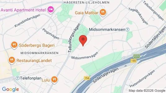 Lägenheter att hyra i Söderort - kort over placeringen