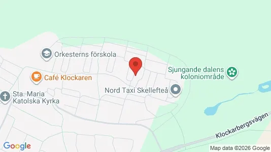 Bostadsrätter till salu i Skellefteå - kort over placeringen