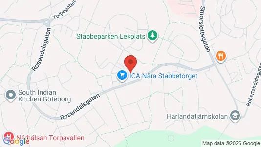 Bostadsrätter till salu i Örgryte-Härlanda - kort over placeringen