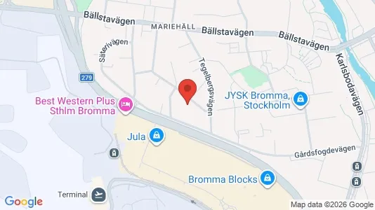 Bostadsrätter till salu i Västerort - kort over placeringen