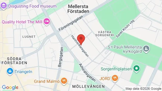 Lägenheter till salu i Malmö Centrum - kort over placeringen