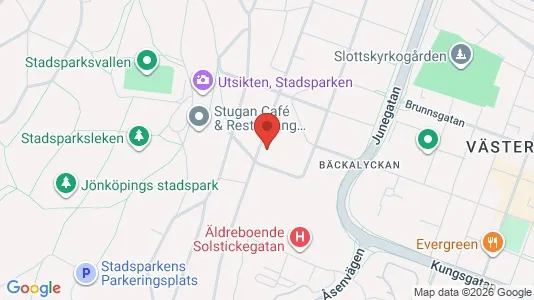 Lägenheter att hyra i Jönköping - kort over placeringen