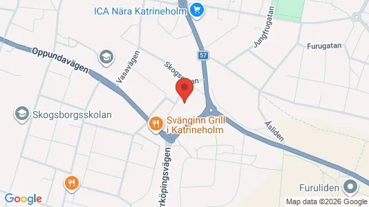 Lägenheter att hyra i Katrineholm - kort over placeringen