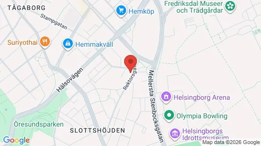 Lägenheter att hyra i Helsingborg - kort over placeringen