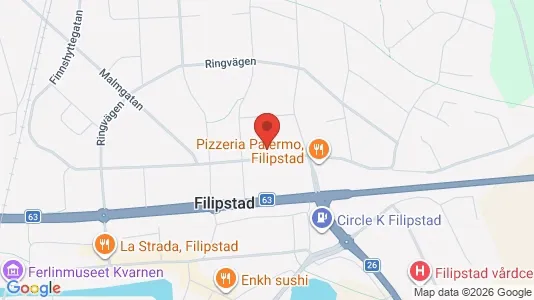 Lägenheter att hyra i Filipstad - kort over placeringen