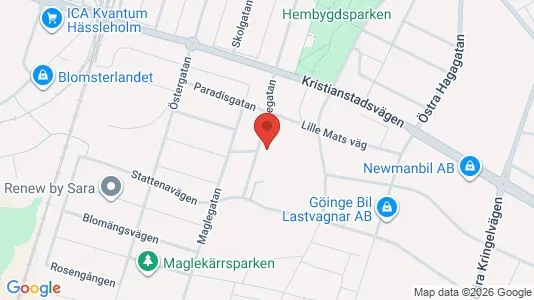 Lägenheter att hyra i Hässleholm - kort over placeringen