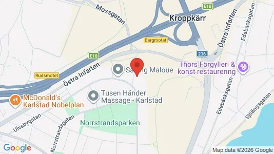Lägenheter till salu i Karlstad - kort over placeringen