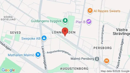 Lägenheter till salu i Malmö Centrum - kort over placeringen
