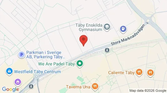 Lägenheter till salu i Täby - kort over placeringen