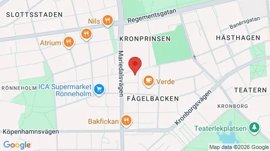 Lägenheter till salu i Malmö Centrum - kort over placeringen