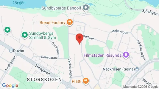 Lägenheter till salu i Sundbyberg - kort over placeringen
