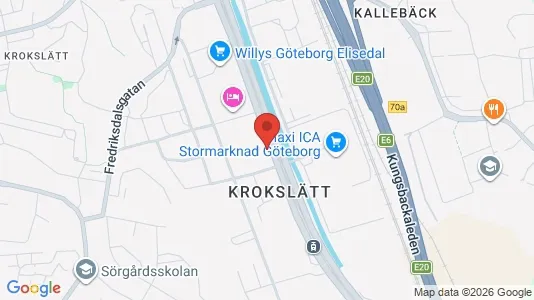 Lägenheter till salu i Örgryte-Härlanda - kort over placeringen