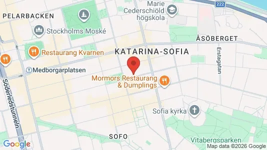 Lägenheter att hyra i Södermalm - kort over placeringen