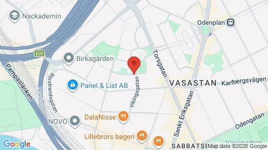 Lägenheter att hyra i Vasastan - kort over placeringen