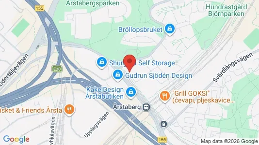 Lägenheter att hyra i Södermalm - kort over placeringen