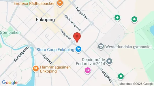 Lägenheter att hyra i Enköping - kort over placeringen