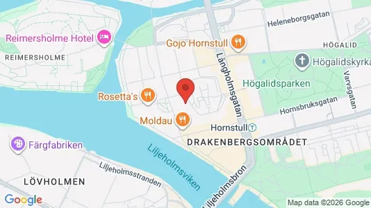 Lägenheter att hyra i Södermalm - kort over placeringen