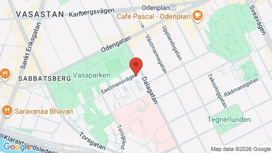 Lägenheter att hyra i Vasastan - kort over placeringen
