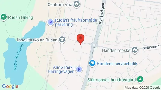 Lägenheter att hyra i Haninge - kort over placeringen