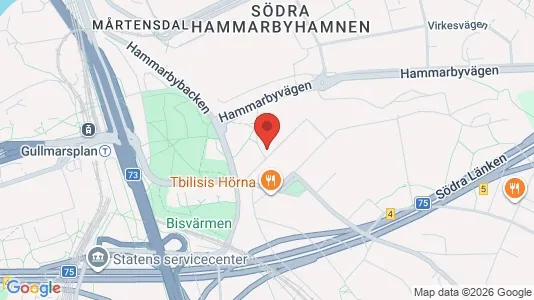 Lägenheter att hyra i Söderort - kort over placeringen