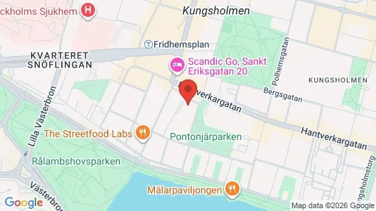 Lägenheter att hyra i Kungsholmen - kort over placeringen