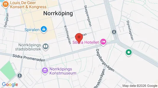 Lägenheter att hyra i Norrköping - kort over placeringen