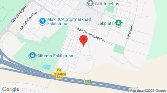 Lägenheter att hyra i Eskilstuna - kort over placeringen