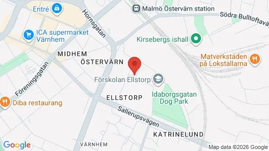 Lägenheter att hyra i Malmö Centrum - kort over placeringen