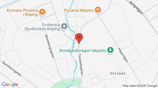Bostadsrätter till salu i Köping - kort over placeringen