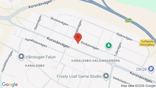 Bostadsrätter till salu i Falun - kort over placeringen