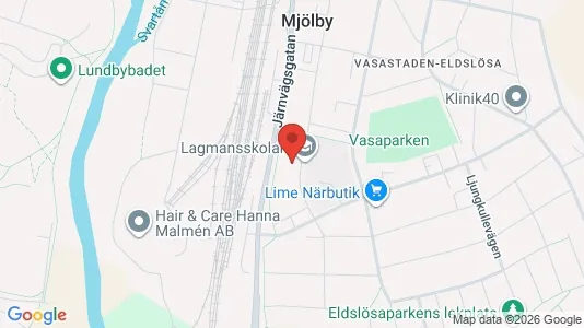 Bostadsrätter till salu i Mjölby - kort over placeringen