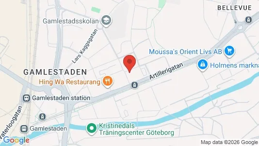 Lägenheter att hyra i Göteborg Östra - kort over placeringen