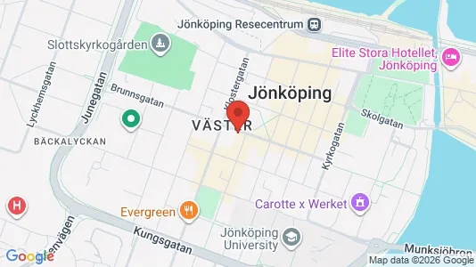 Lägenheter att hyra i Jönköping - kort over placeringen