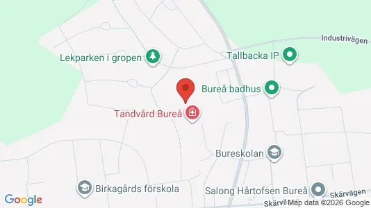 Lägenheter att hyra i Skellefteå - kort over placeringen