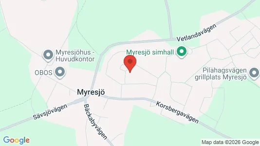 Lägenheter att hyra i Vetlanda - kort over placeringen