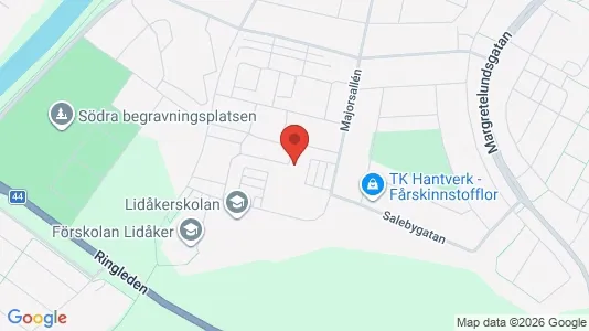 Bostadsrätter till salu i Lidköping - kort over placeringen