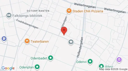 Bostadsrätter till salu i Falköping - kort over placeringen